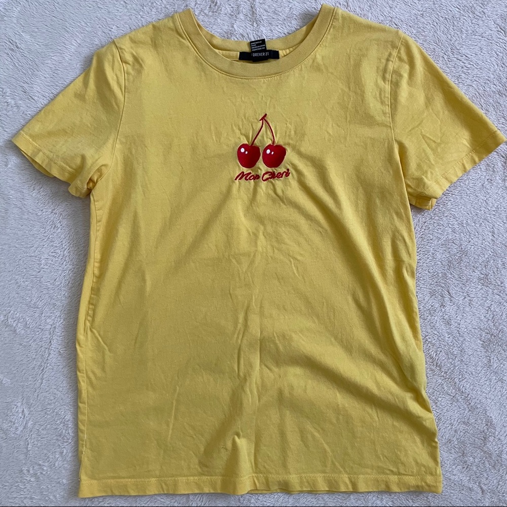 min cherie yellow t shirt